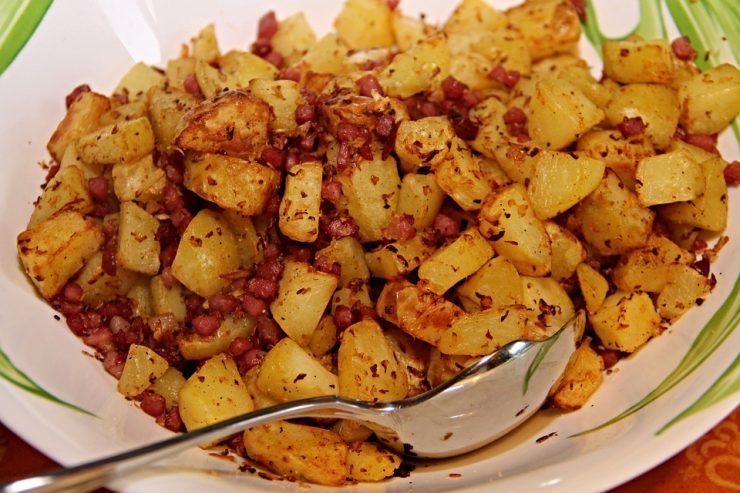 aardappel met bacon